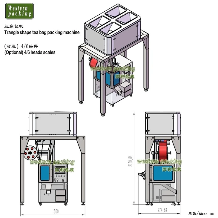 automatic tea pouch packing machine