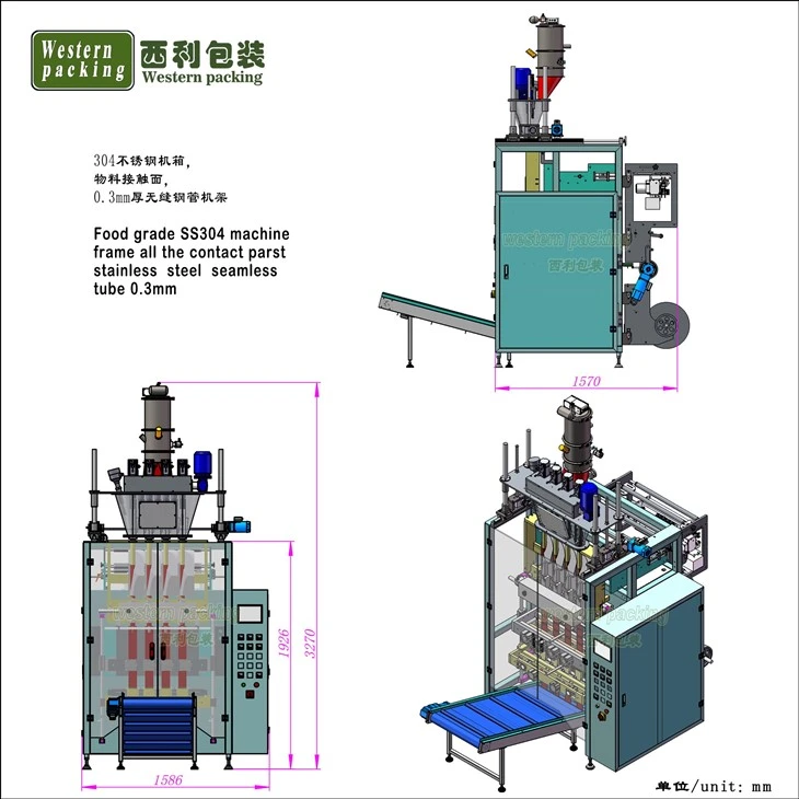 Powder Sachet Filling And Sealing Machine